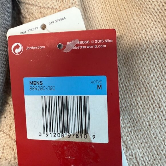 Share Nike Jordan Air EMB Men’s T-shirt Gray Medium NWT 884290-091 - Picture 8 of 8